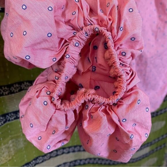 Petersyn Pink Hannah Dainty Print Off-the-Shoulder Blouse Size Small - Picture 7 of 16